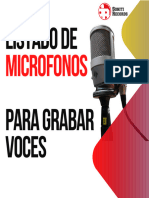Guia de Micrófonos para Grabación