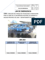 Plan de Emergencia La Molina