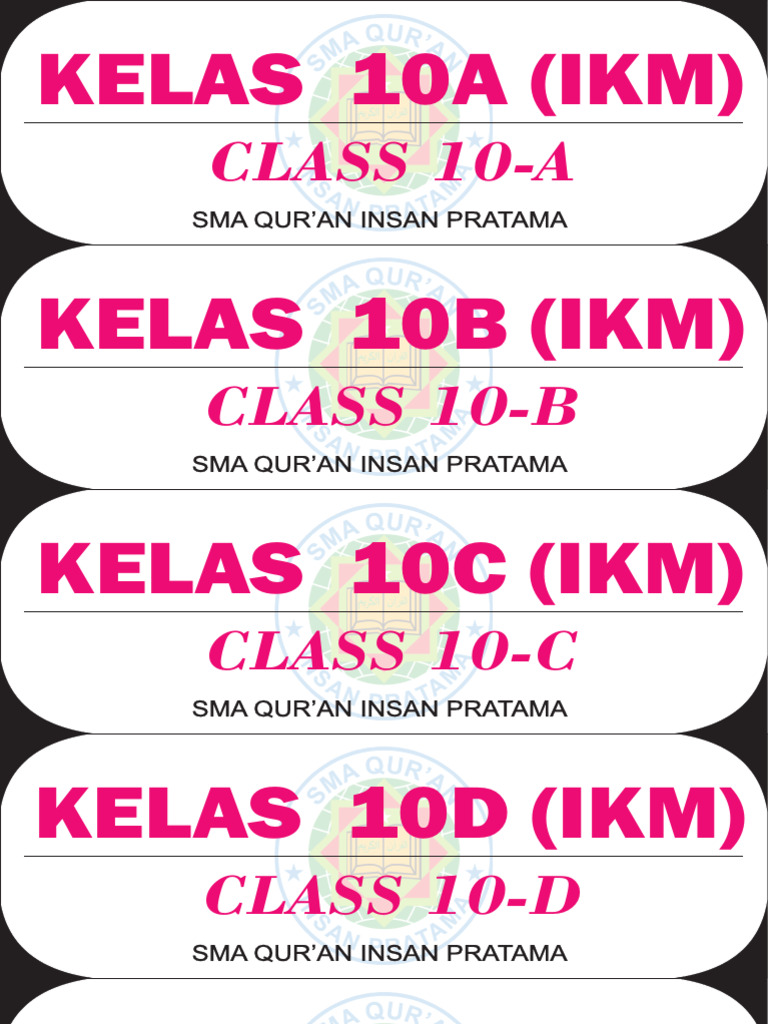 Nama Kelas SMA | PDF