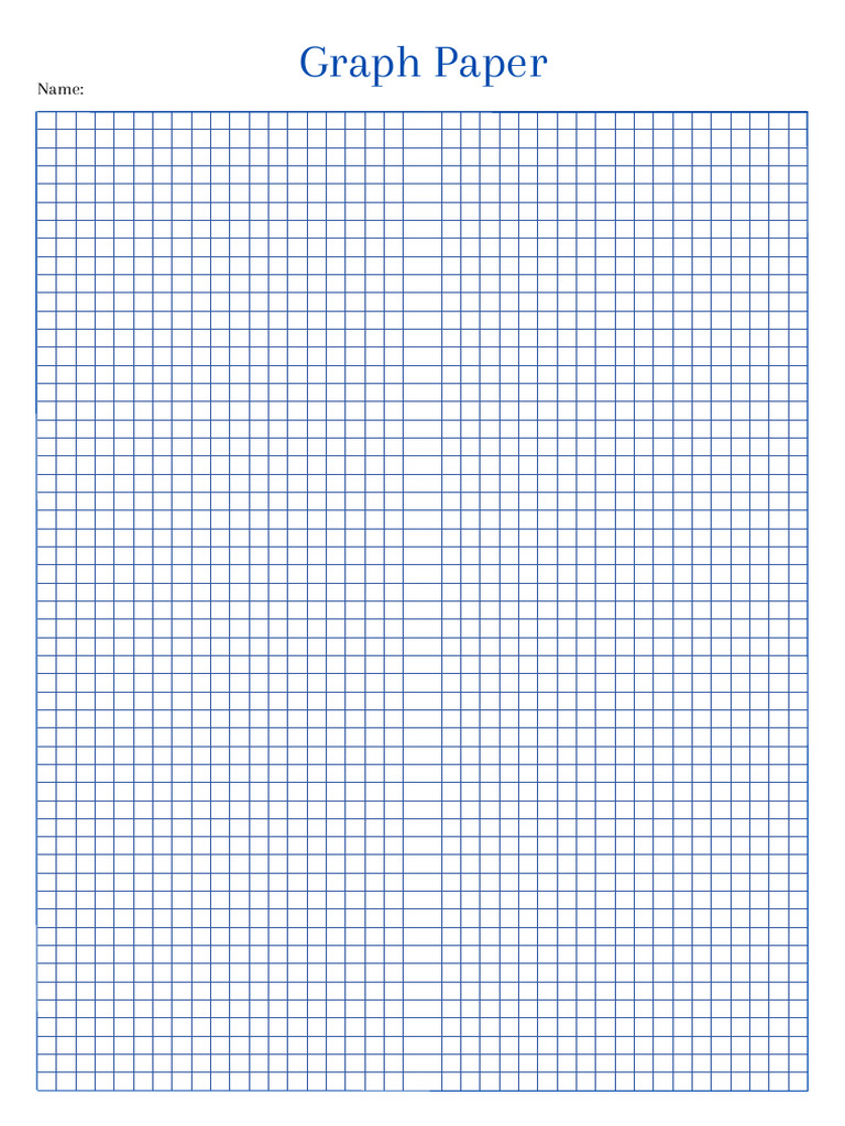 Simple Graph Paper For Maths and Science | PDF