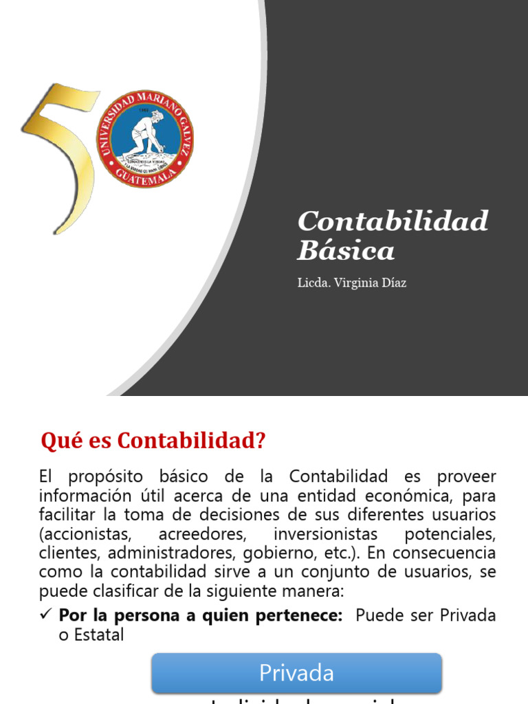 Clase No 1 Contabilidad Básica 2019 Pdf Contabilidad Contador
