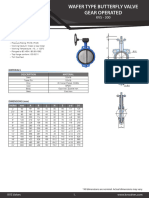 Wafer Type Butterfly Valve Gear Operated