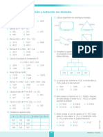 Ficha Nivel Cero-Adición y Sustracción Con Decimales