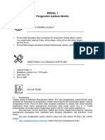 MODUL 1 Pemrograman Perangkat Bergerak