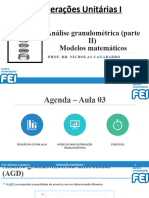 Aula - 4 - Análise Granulométrica - Modelos