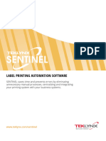 TEKLYNX SENTINEL Booklet en