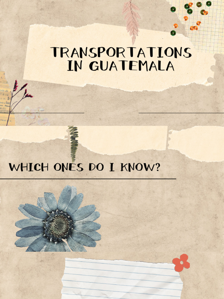 Transportations in Guatemala PDF