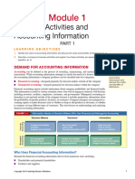 Business Activities and Accounting Information