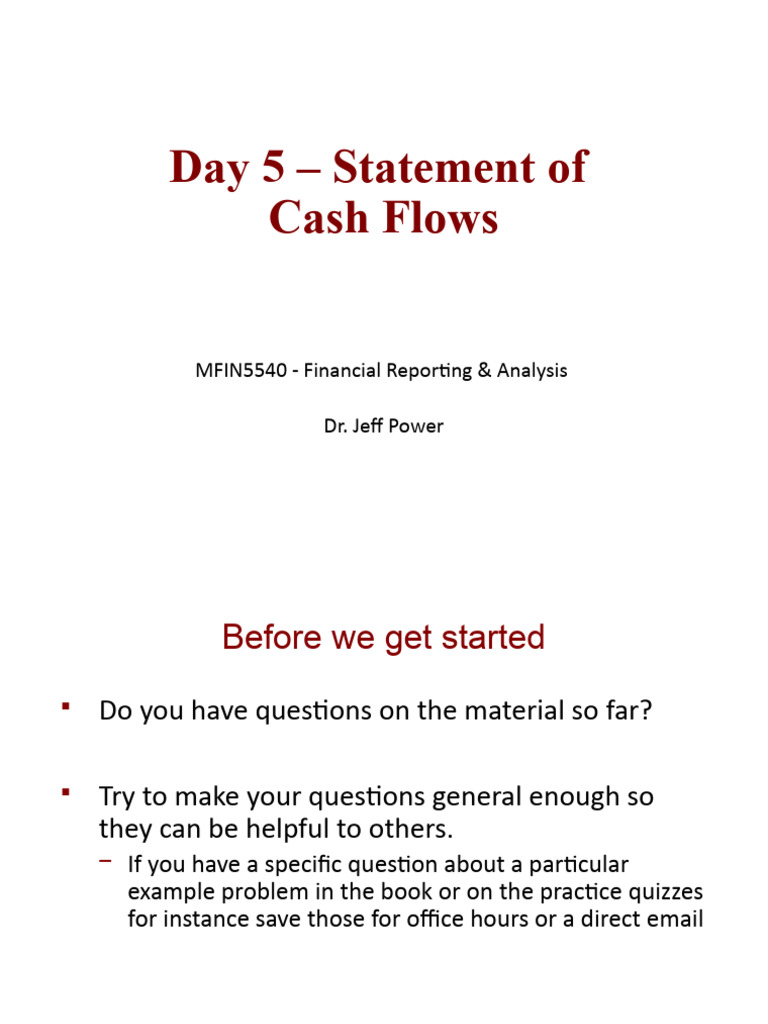 Understanding Cash Flows in Finance | PDF | Cash Flow Statement | Revenue