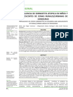 Original: Prevalencia de Dermatitis Atopica en Niños Y Adolescentes de Zonas Rurales/Urbanas de Honduras