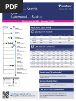 Sounder Train Schedules: Lakewood To Seattle (Northbound) | PDF | Rail ...