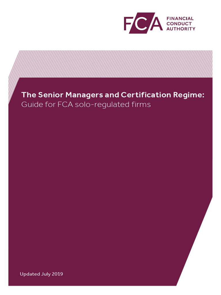 Guide For Fca Solo Regulated Firms | Download Free PDF | Financial ...