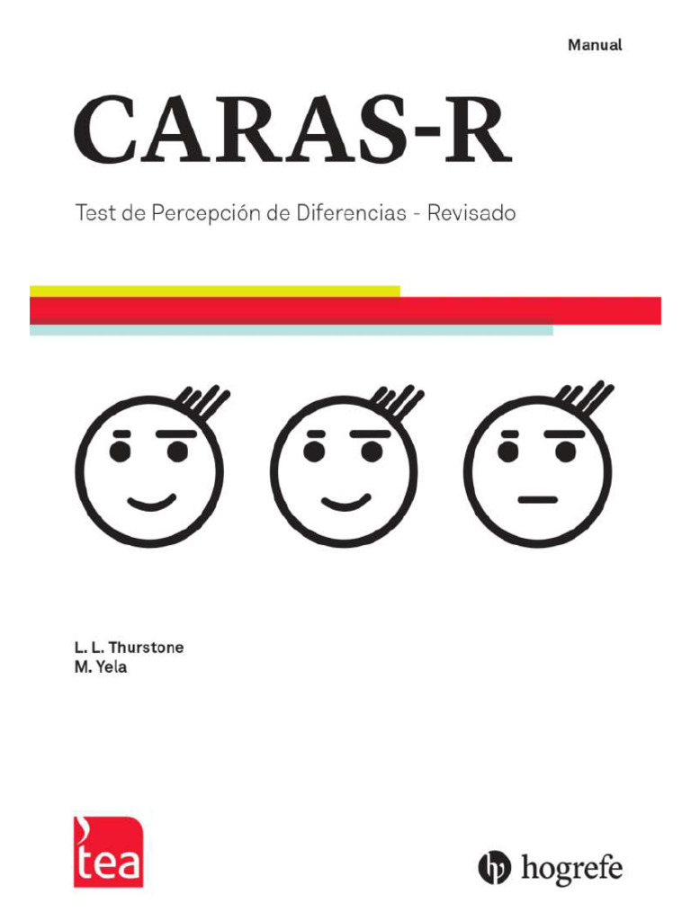 Test de Caras-R: Manual Completo | PDF