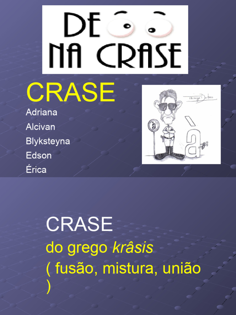 Crase Trabalho Portugues Direito | PDF | Linguística | Famílias ...