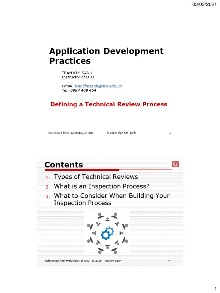 Technical Review Essentials | PDF | Scrum (Software Development ...