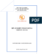 ĐỀ ÁN KIỆN TOÀN GEN - NPL