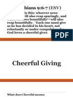 1 16 2022 Cheerful Giving