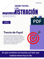 Teoria de Fayol ADMINISTRACION