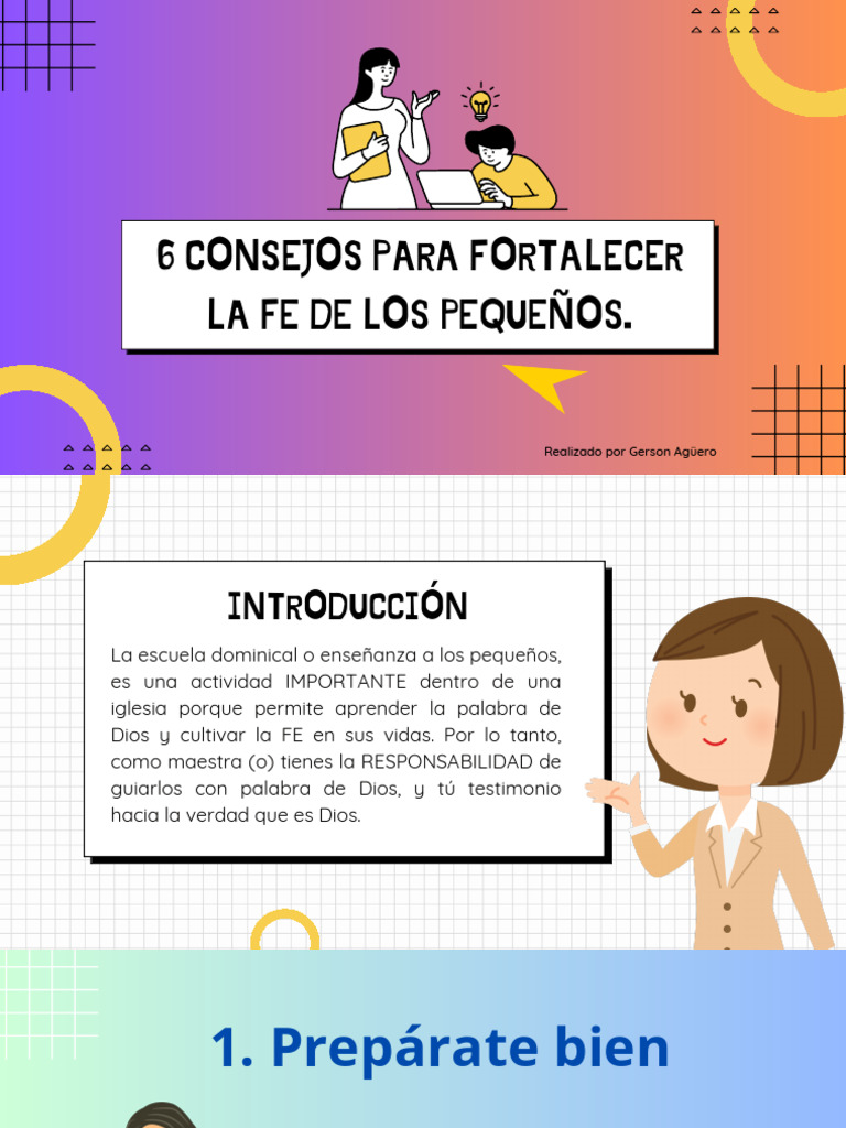 6 consejos para fortalecer la fe de los pequeños. | PDF | Oración ...