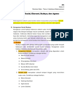 Revision Note - IPS Kelas 4 - Tema 1 Indahnya Kebersamaan