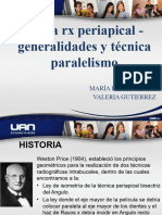 Técnica Toma RX Periapical - Generalidades y Técnica Paralelismo