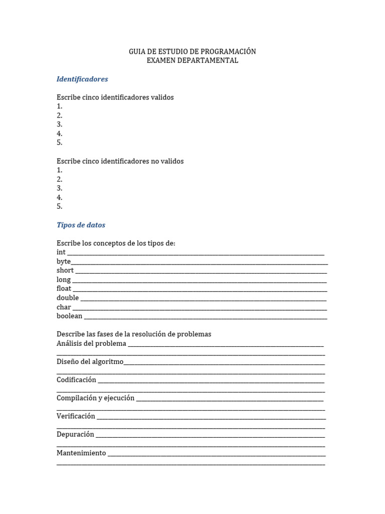 Guia De Estudio De Programación Descargar Gratis Pdf Ciencias De La
