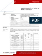 Amplificador Optico 22dbm 1u Modelo Foa 22pda