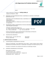 Ficha de Informações de Segurança de Produtos Químicos - TUTELA MR-LX  