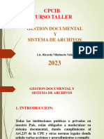 CURSO TALLER GESTION DOCUMENTAL Y SISTEMA DE ARCHIVOS P Nora