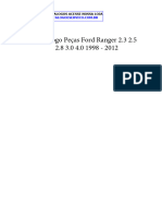 Catálogo Peças Ford Ranger 2.3 2.5 2.8 3.0 4.0 1998 - 2012 