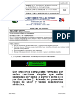 Nivelación. Tipos de Oraciones Compuestas. 11.10.2021 - 14.10.2021