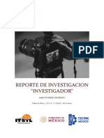 Reporte de Investigacion Investigadores