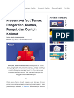 Present Perfect Tense- Pengertian, Rumus, Fungsi, dan Contoh Kalimat - Belajar Bahasa Inggris Gratis & Mudah | Blog English Academy