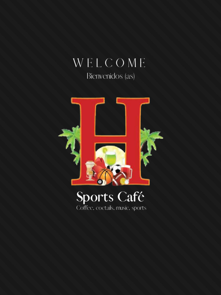 MENÚ H SPORTS CAFE PDF Hamburguesas Pizza