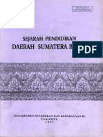 Sejarah Pendidikan Daerah Sumatera Barat