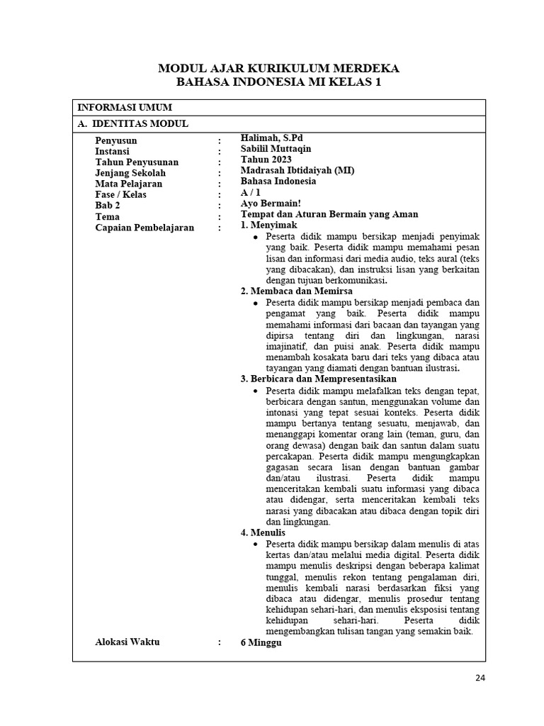 Modul Ajar BAB 2 | PDF | Seni & Disiplin Bahasa