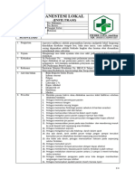 7.7.1.3 Sop Pemberian Anestesi Lokal (Infiltrasi)