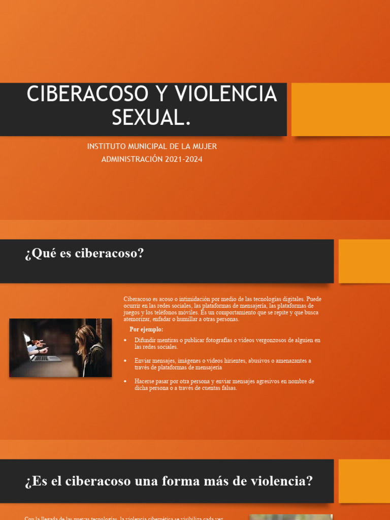 Ciberacoso y Violencia Sexual en Adolescentes | PDF | Acoso cibernético ...