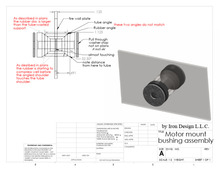 Motor Mount Bushing Assembly PDF Angle Mechanical Engineering