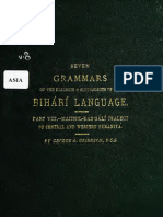 Seven Grammars of The Dialects and Sub Dialects of The Bihari Language