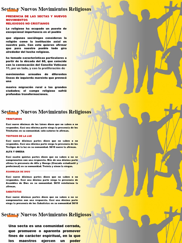 Sectas y Movimientos Religiosos en Transformación | PDF | Secta