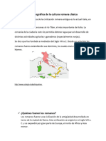 Ubicación Geográfica de La Cultura Romana Clásica