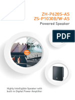 6091 ZH p620s As & Zs p1030bw As Powered Speaker Brochure