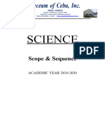 Scope Sequence 2021 2022 Science