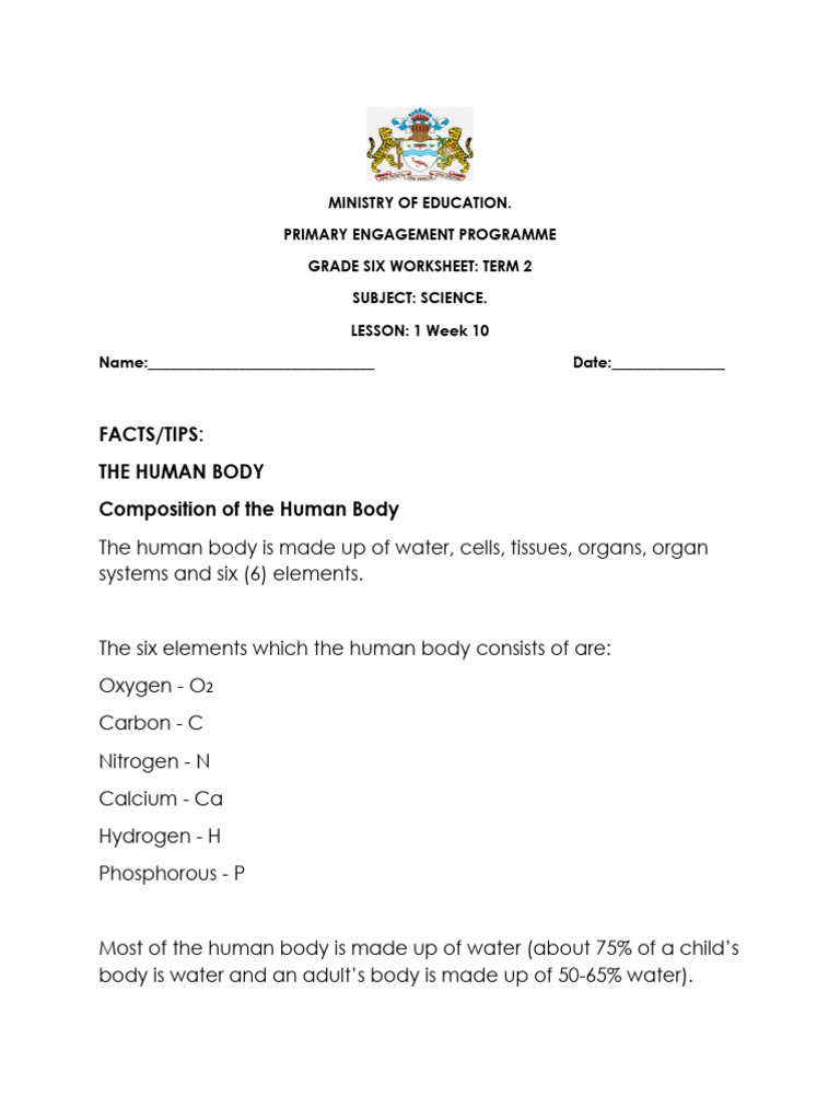Grade 6 science week 10 lesson 1 2021 term 2 download free pdf