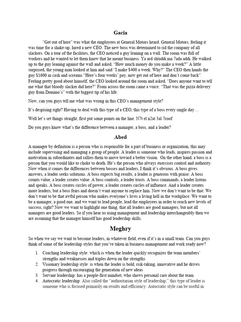 Bad Presentation Pdf Leadership Strategic Planning