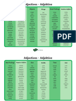 Adjective Adverb and Verb Mat Pack English German