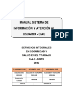 Manual Sistema de Información y Atención Al Usuario - Sisst 2023