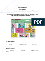 EXAMEN Tercer Trimestre, Primer Grado