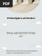 Lecture 5 - Principles of Order